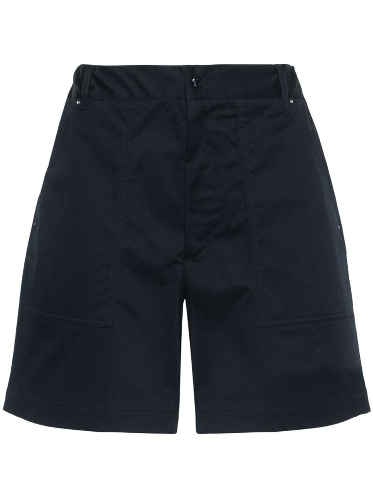 Blue Logo-patch Shorts