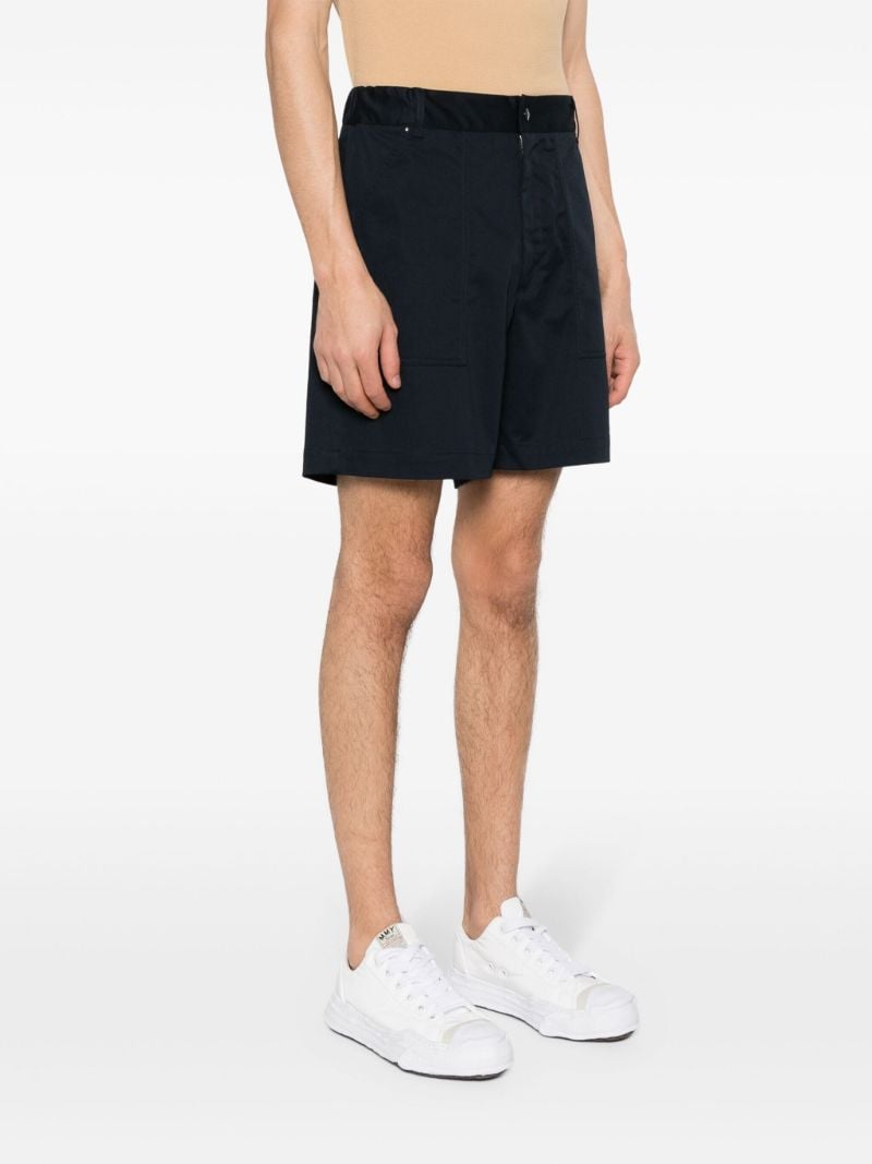 Blue Logo-patch Shorts