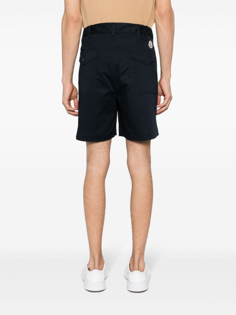 Blue Logo-patch Shorts