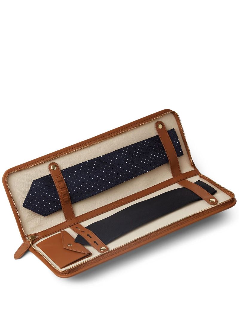 Neutral Garrett Canvas Tie Case
