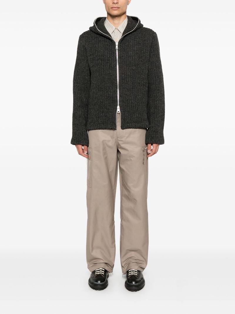 Grey Wool Hoodie