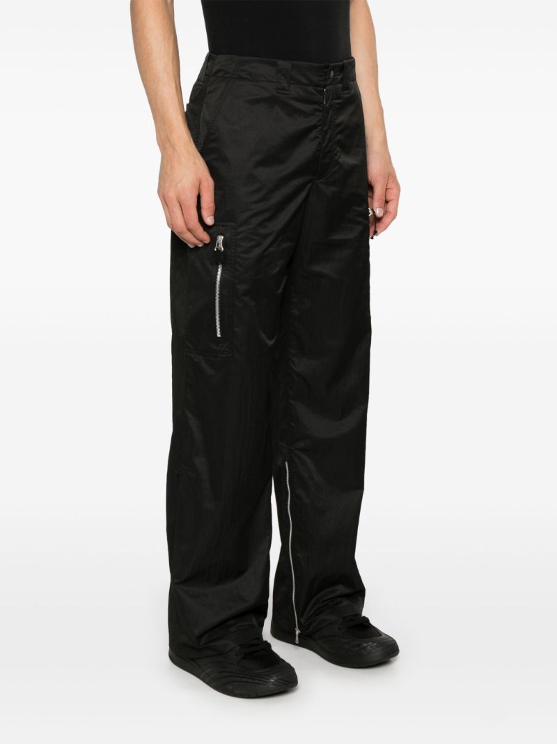 Black Satin Trousers