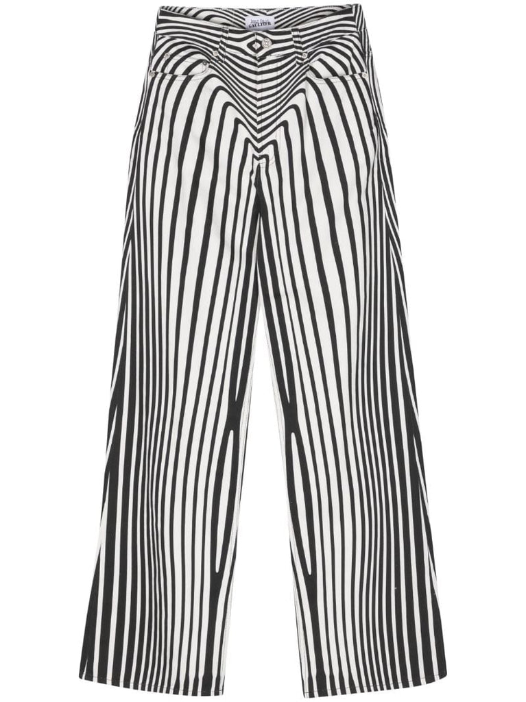 White and Black Body Morphing Jeans