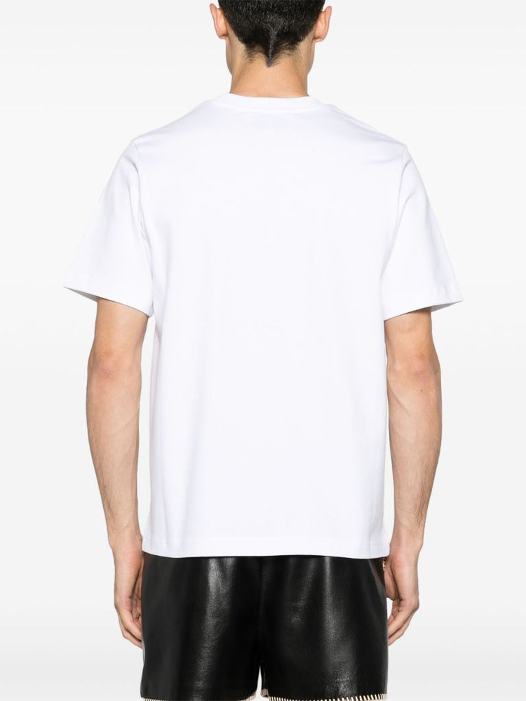 White Sport Print Organic Cotton T-shirt