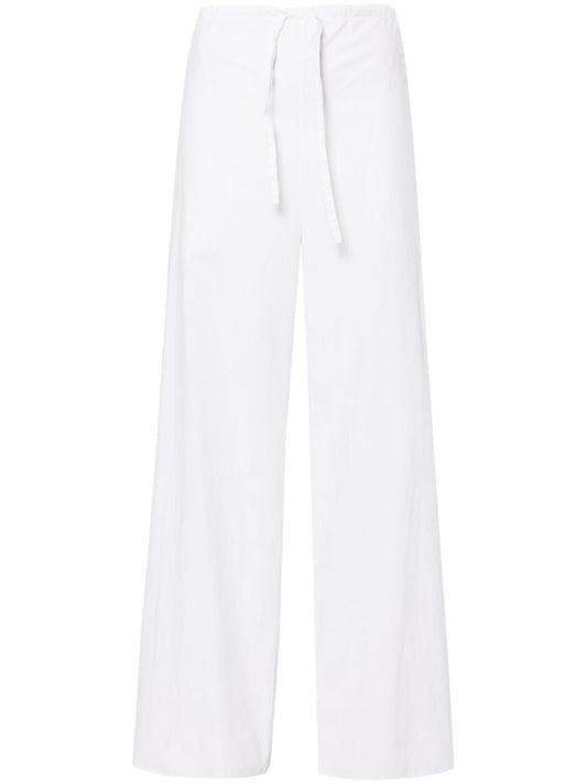 White Jugi Straight-leg Trousers