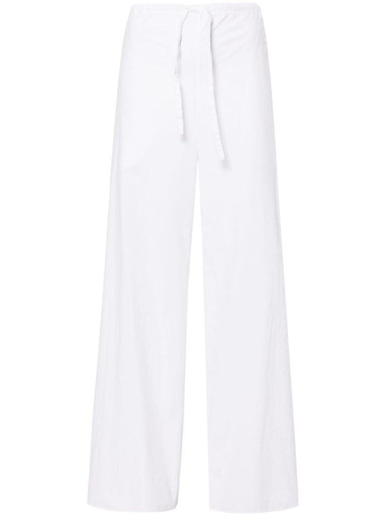 White Jugi Straight-leg Trousers