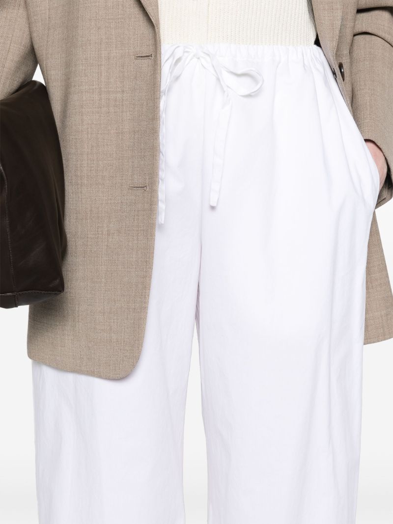 White Jugi Straight-leg Trousers