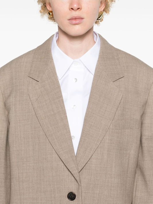 Neutral Marina Wool Blazer