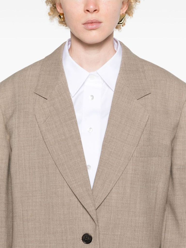 Neutral Marina Wool Blazer