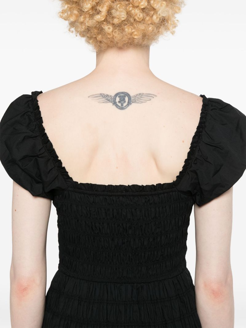 Black Katherina Cotton Maxi Dress
