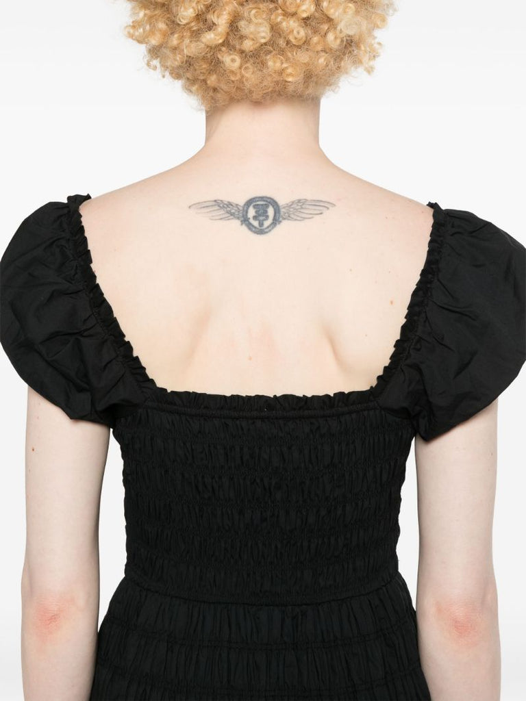 Black Katherina Cotton Maxi Dress