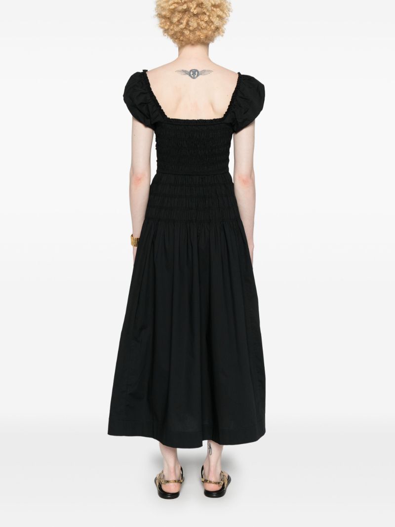 Black Katherina Cotton Maxi Dress