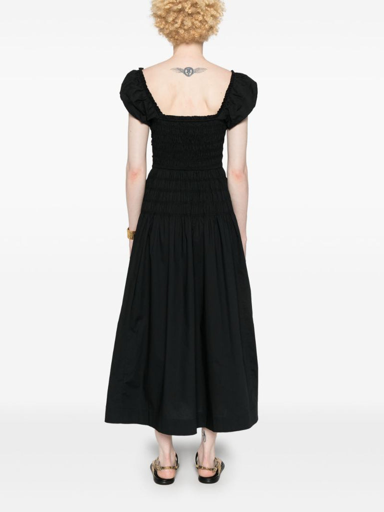 Black Katherina Cotton Maxi Dress