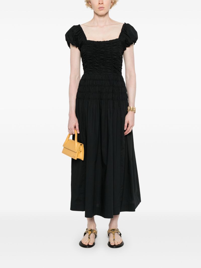 Black Katherina Cotton Maxi Dress