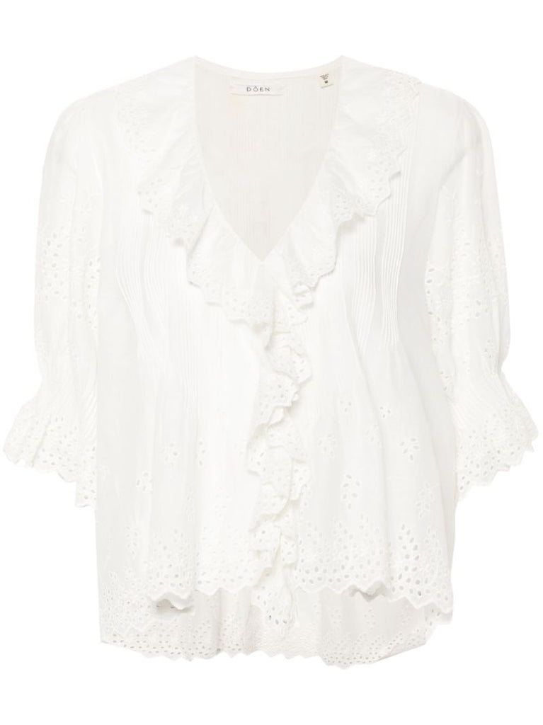 White Henri Organic Cotton Blouse