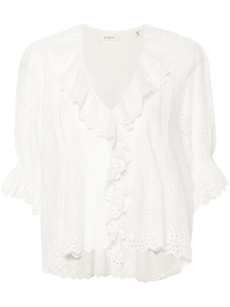White Henri Organic Cotton Blouse