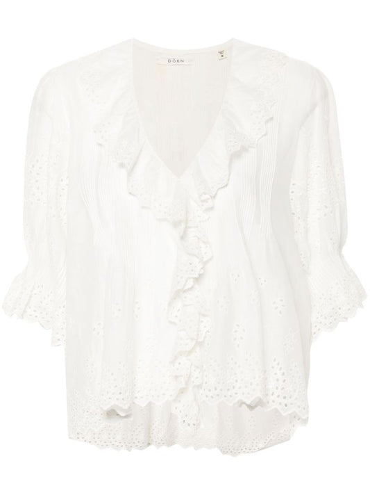 White Henri Organic Cotton Blouse