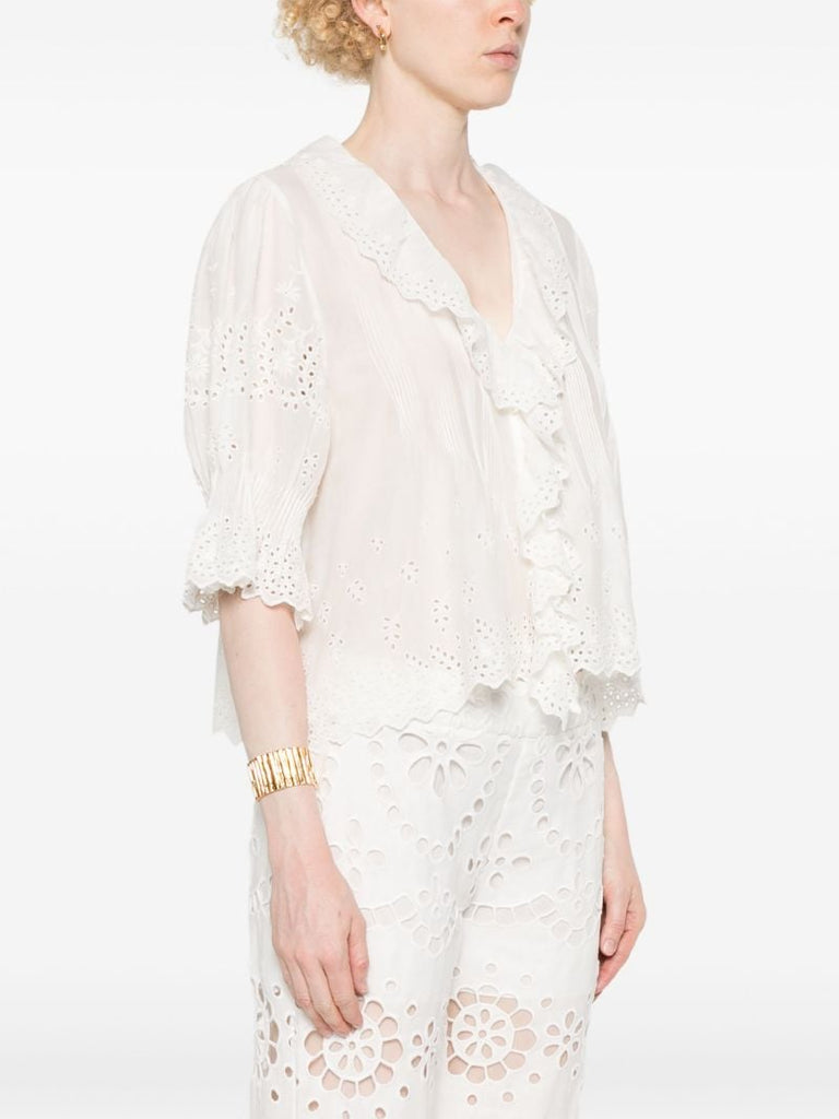 White Henri Organic Cotton Blouse