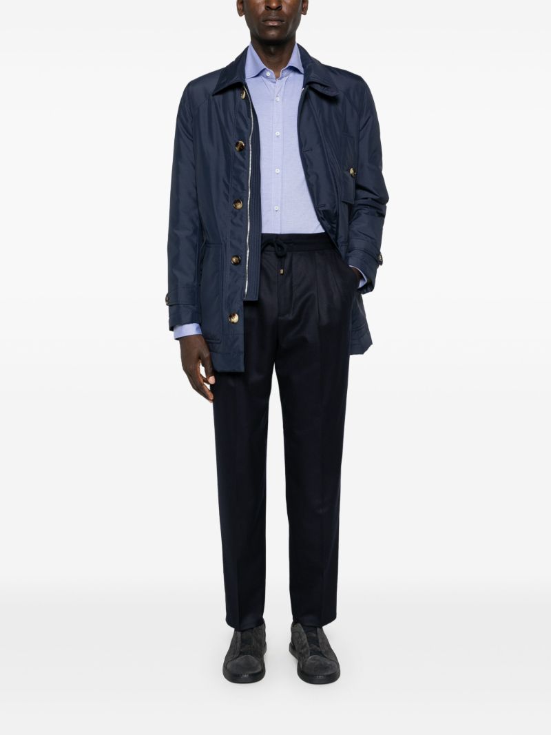 Blue Long-sleeve Cotton Shirt