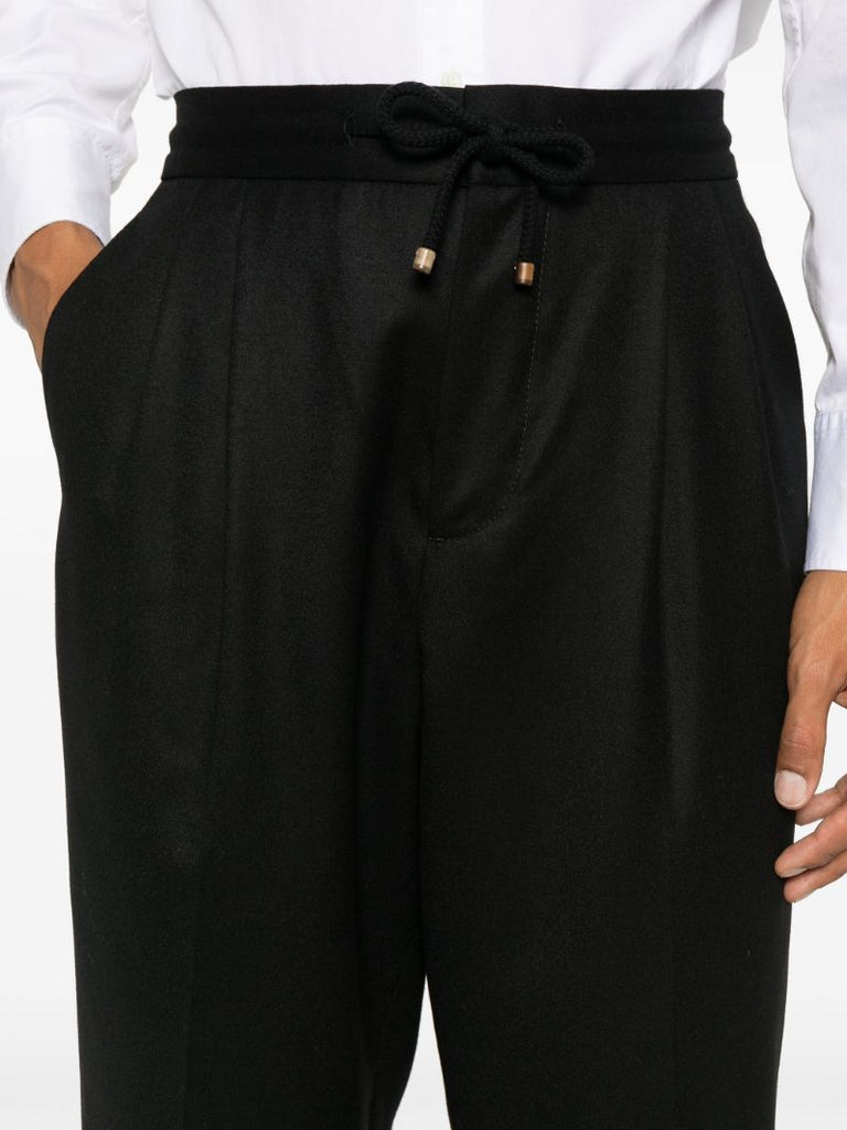 Double-pleat Virgin-wool Trousers