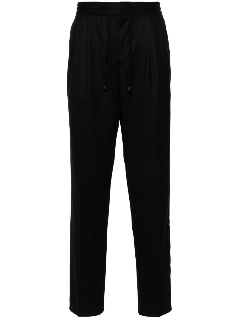 Double-pleat Virgin-wool Trousers