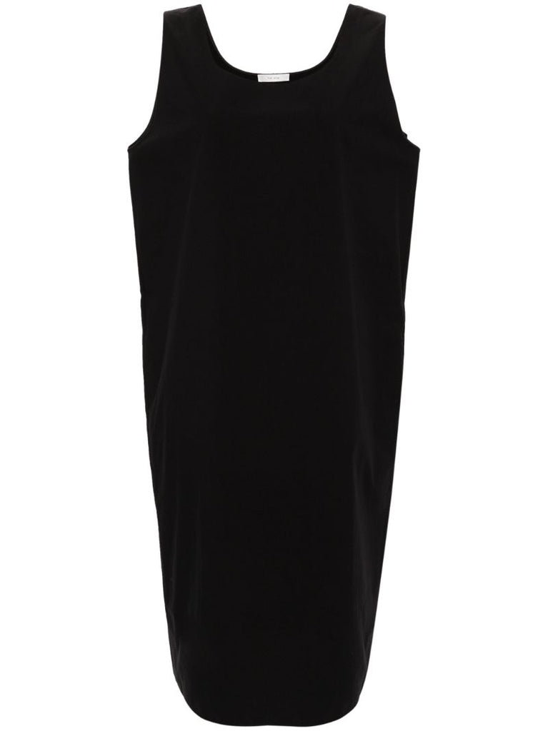 Black Lidia Cotton Midi Dress