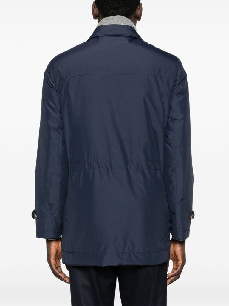 Blue Button-up Shirt Jacket