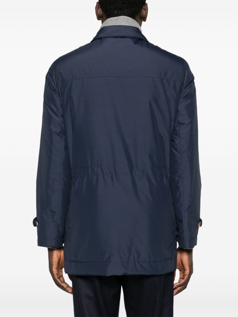 Blue Button-up Shirt Jacket