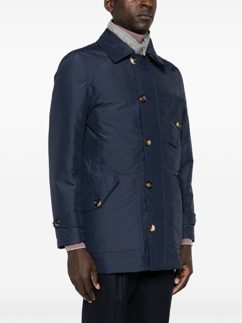 Blue Button-up Shirt Jacket