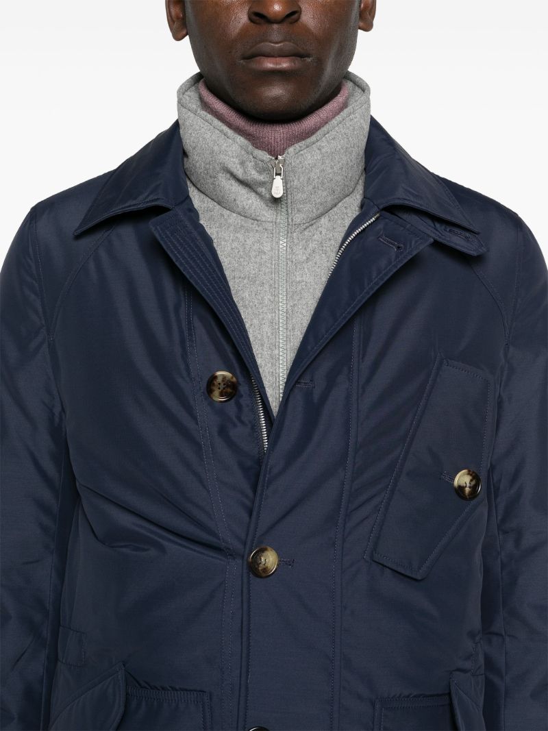 Blue Button-up Shirt Jacket