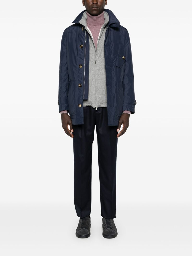 Blue Button-up Shirt Jacket