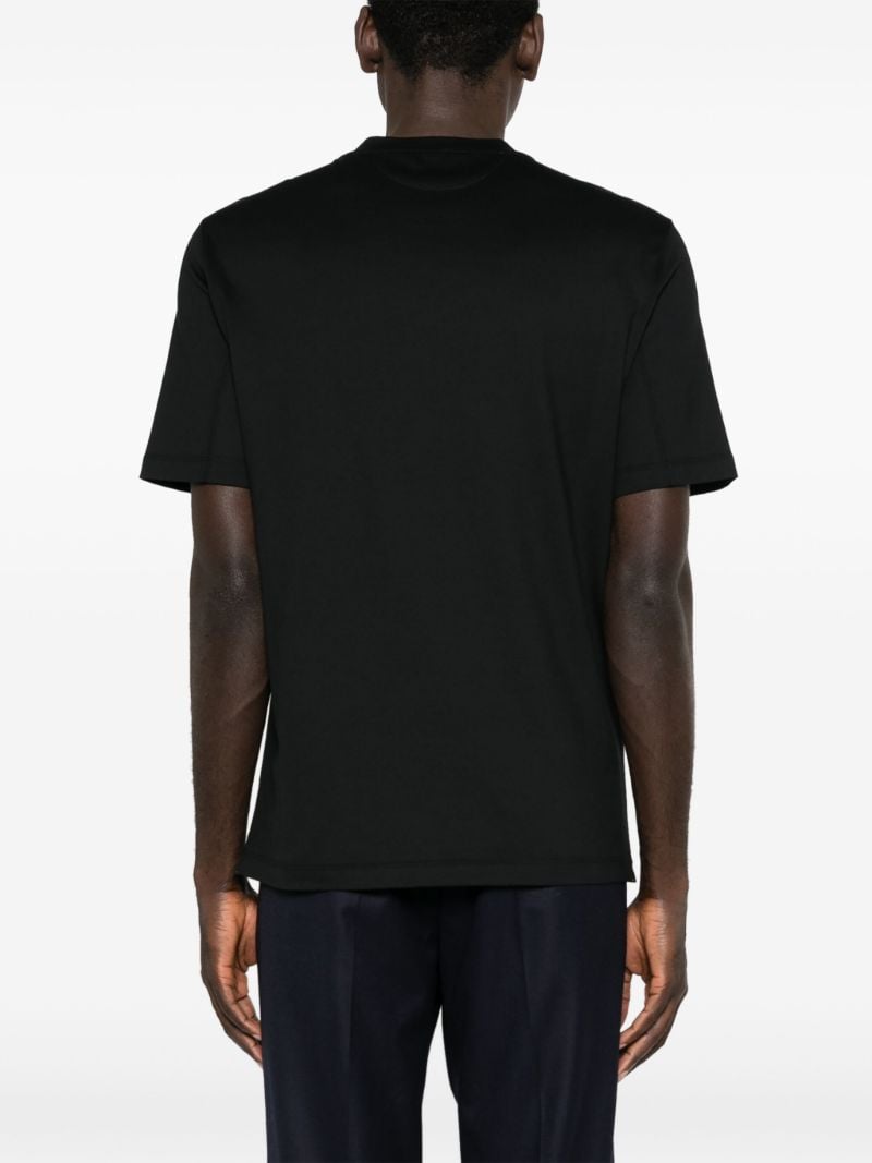 Black Logo-print Cotton T-shirt