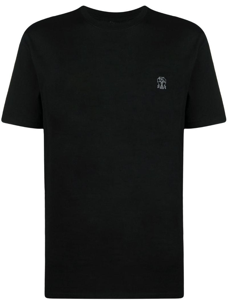 Black Logo-print Cotton T-shirt