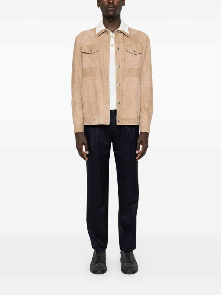 White Cashmere Polo Shirt