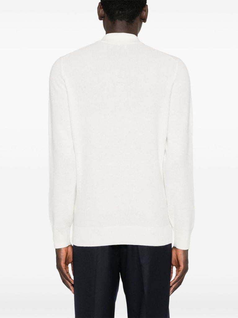 White Cashmere Polo Shirt