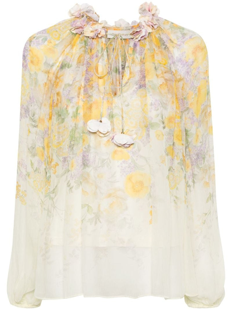 Yellow Harmony Georgette Blouse