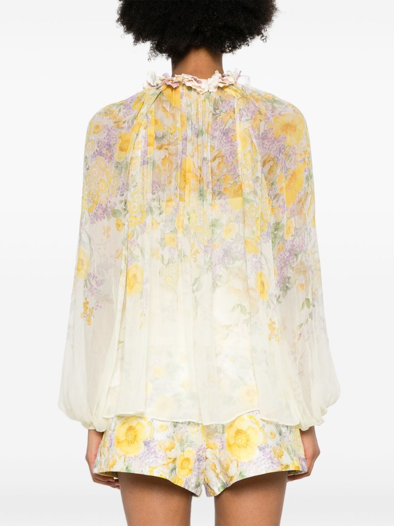 Yellow Harmony Georgette Blouse