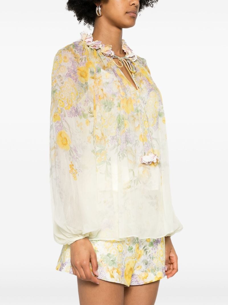 Yellow Harmony Georgette Blouse