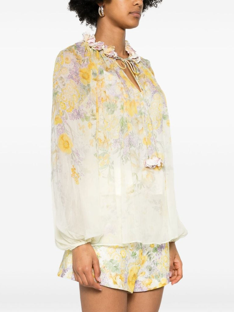 Yellow Harmony Georgette Blouse