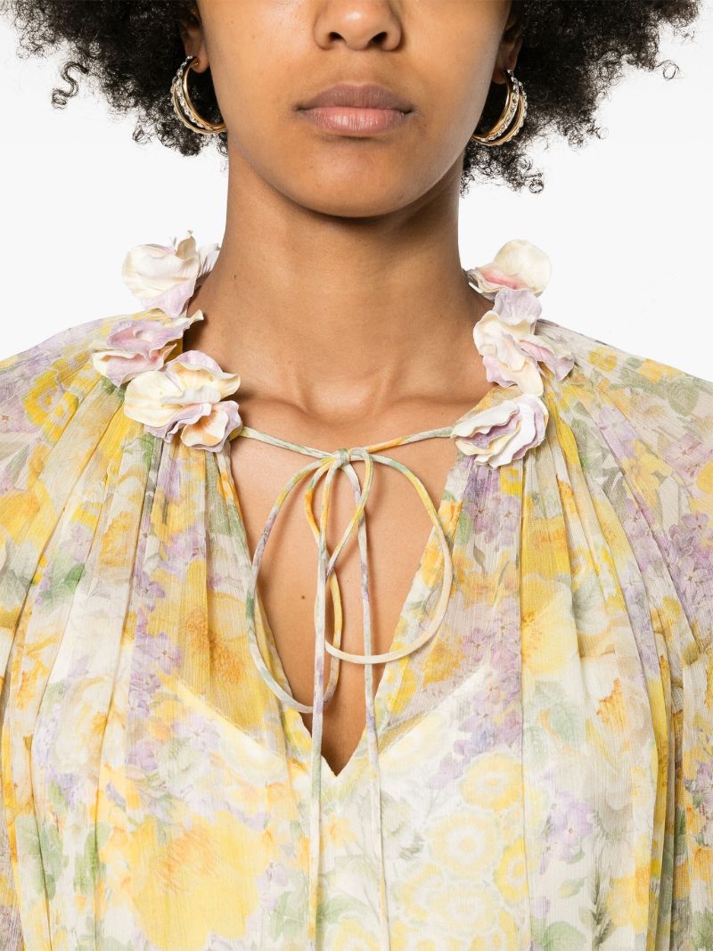 Yellow Harmony Georgette Blouse