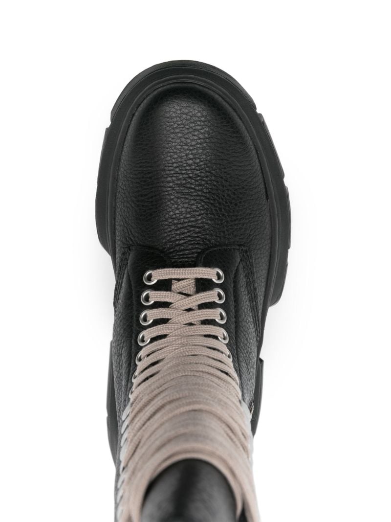 X Rick Owens Black 1918 Leather Lace-up Boots