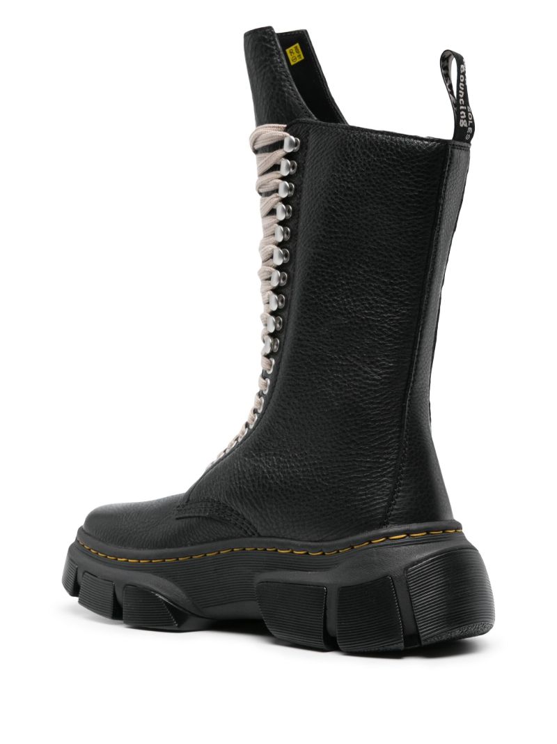 X Rick Owens Black 1918 Leather Lace-up Boots
