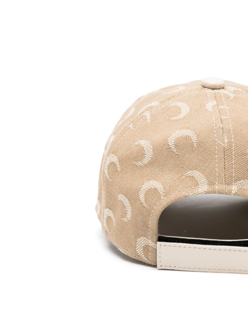 Moon-jacquard Twill Baseball Cap