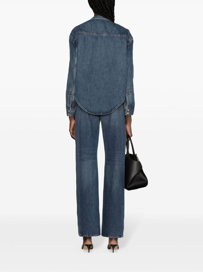 Blue Press-stud Denim Jacket