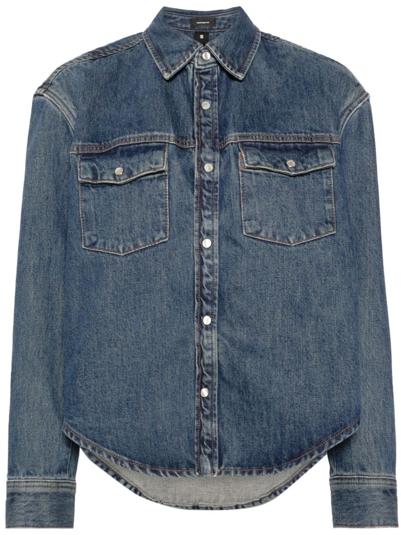 Blue Press-stud Denim Jacket