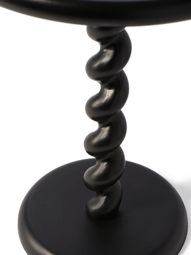 Black Twister Side Table