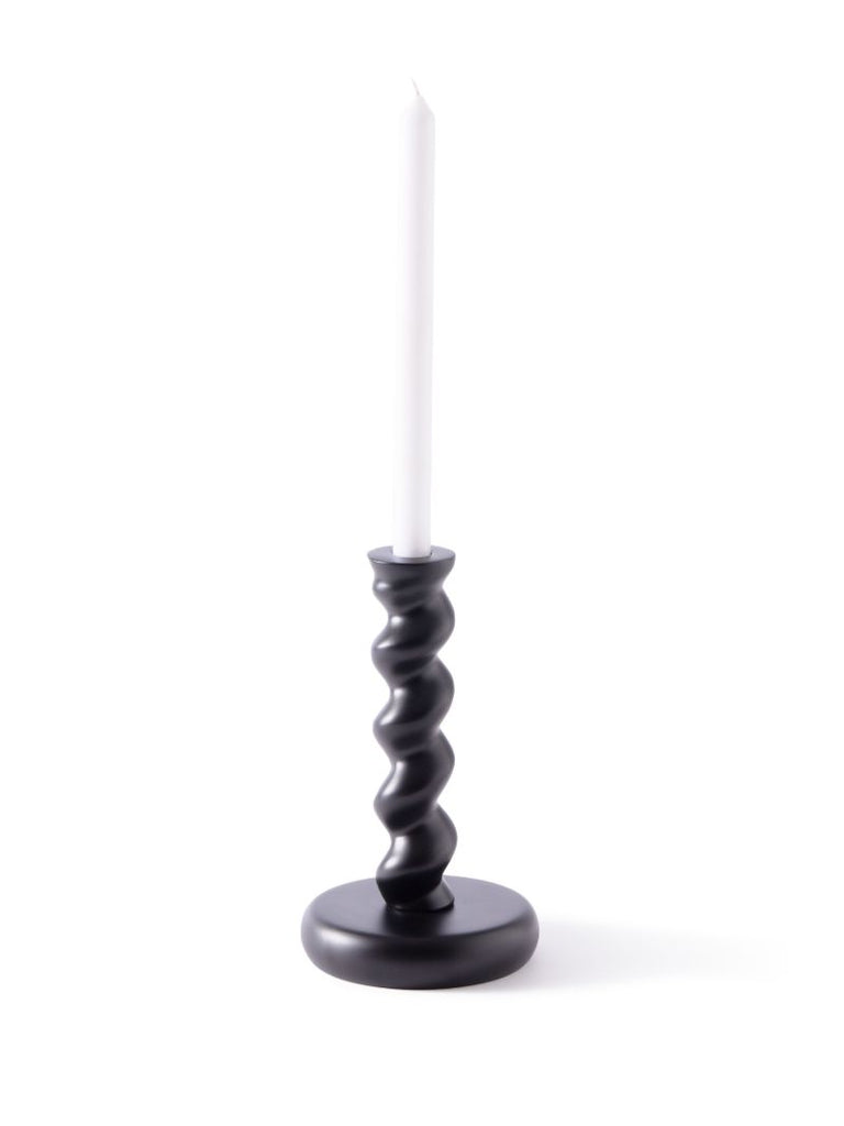 Black Twister Candle Holder