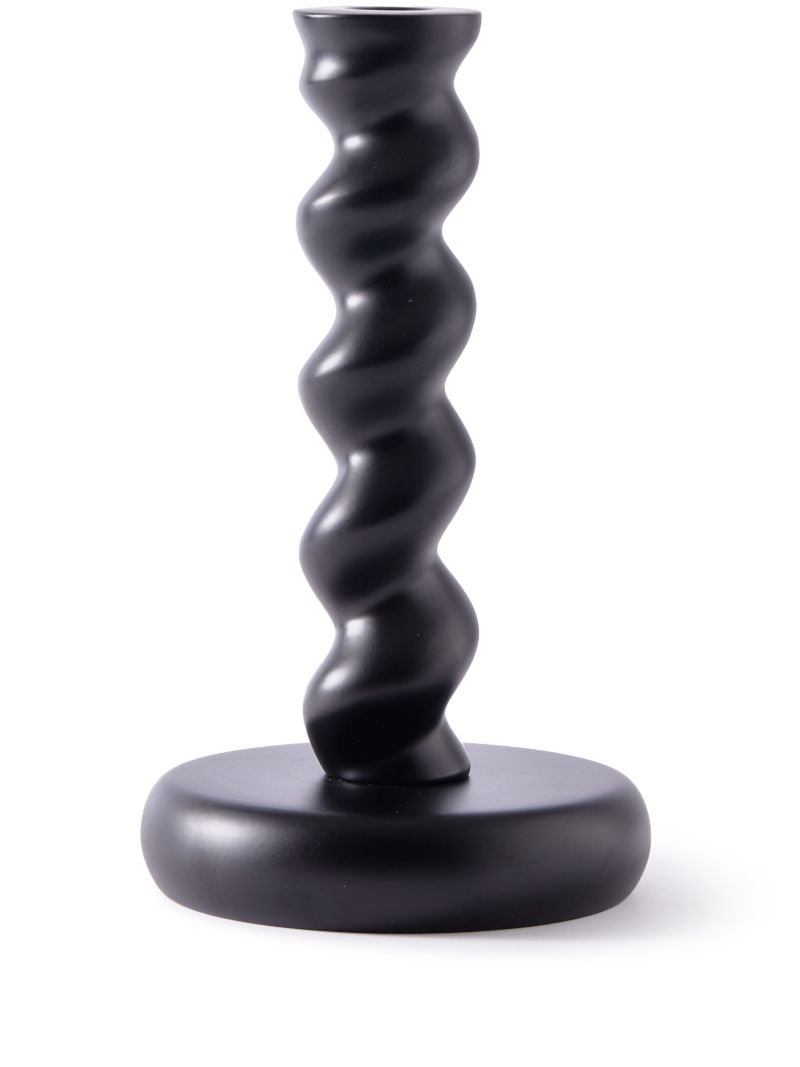 Black Twister Candle Holder