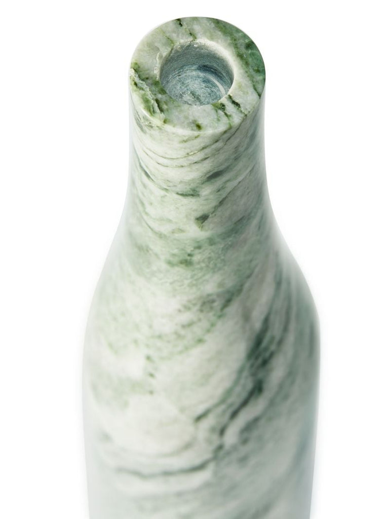 Green Heritage Bottle Marble Candle Holder