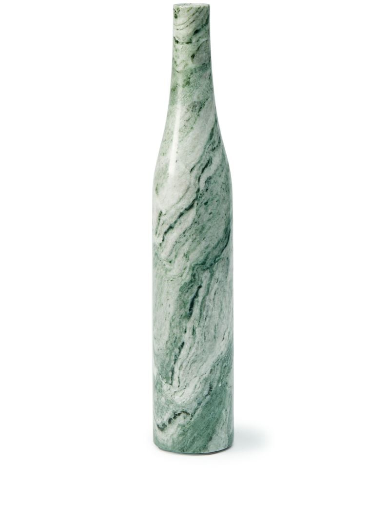 Green Heritage Bottle Marble Candle Holder